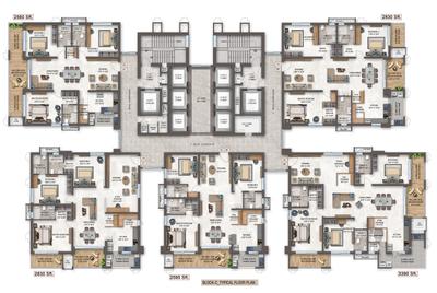Project Image of 3390.0 - 4825.0 Sq.ft 3.5 BHK Apartment for buy in The Cascades Neopolis