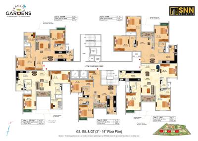 Project Image of 1060.0 - 2275.0 Sq.ft 2 BHK Apartment for buy in Serenity Gardens