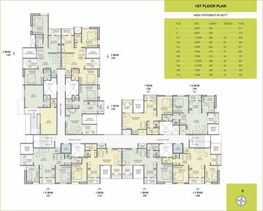 Project Image of 705.0 - 939.0 Sq.ft 1 BHK Apartment for buy in Alliance White Lily