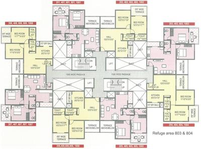 Project Image of 620.0 - 637.0 Sq.ft 2 BHK Apartment for buy in Spine City Residency Building C