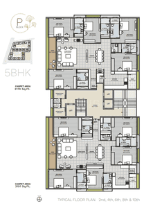 Project Image of 1911.0 - 6203.0 Sq.ft 3 BHK Apartment for buy in Avadh Ercole