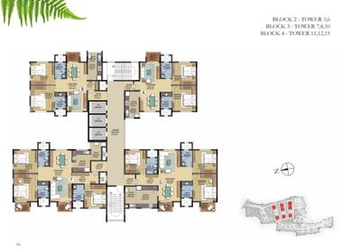 Project Image of 1174.0 - 2597.0 Sq.ft 2 BHK Apartment for buy in Prestige Ferns Residency