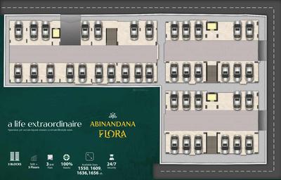 Project Image of 1550.0 - 1656.0 Sq.ft 3 BHK Apartment for buy in Abinandana Flora