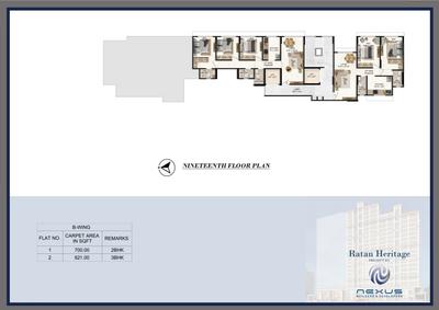 Project Image of 427.0 - 463.0 Sq.ft 1 BHK Apartment for buy in Nexus Ratan Heritage