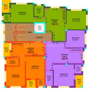 Project Image of 878.0 - 914.0 Sq.ft 2 BHK Builder Floor for buy in Puja Jharna Apartment