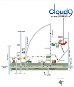 Project Image of 887.0 - 1570.0 Sq.ft 2 BHK Apartment for buy in Rishabh Cloud9 Towers
