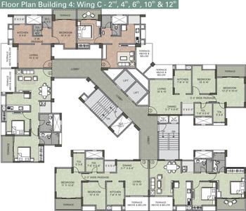 Project Image of 716.0 - 718.0 Sq.ft 2 BHK Apartment for buy in Kalpataru Serenity