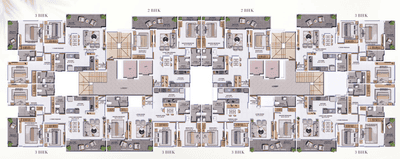 Project Image of 897.0 - 1232.0 Sq.ft 2 BHK Apartment for buy in G M Mahika