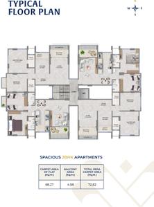 Project Image of 0.0 - 815.0 Sq.ft 2 BHK Apartment for buy in Veena Apartments