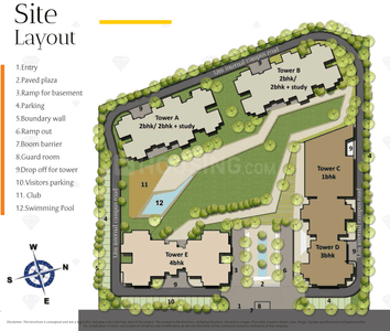 Project Image of 670.0 - 1425.0 Sq.ft 1 BHK Apartment for buy in Le Solitairian Group Estate