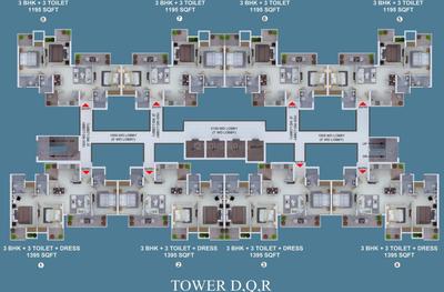 Project Image of 895.0 - 1395.0 Sq.ft 2 BHK Apartment for buy in Ajnara Khel Gaon Phase 1 Tower A B C And D