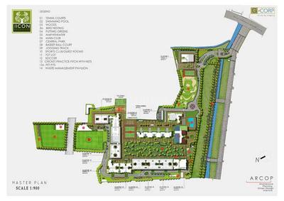 Project Image of 900.0 - 3663.0 Sq.ft 2 BHK Apartment for buy in G Corp The Icon South