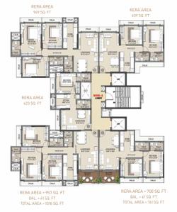 Project Image of 421.0 - 1050.0 Sq.ft 1 BHK Apartment for buy in Alpine Primo