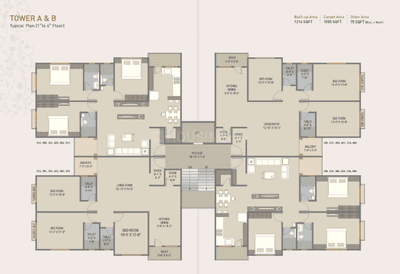 Project Image of 575.0 - 2005.0 Sq.ft 2 BHK Apartment for buy in Shyamal Park