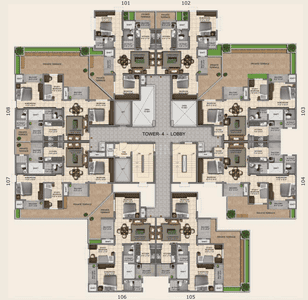 Project Image of 0.0 - 1106.0 Sq.ft 2.5 BHK Apartment for buy in Provident Capella