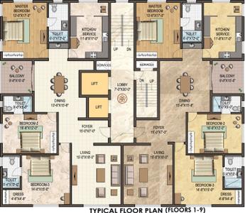 Project Image of 0.0 - 2590.0 Sq.ft 3 BHK Apartment for buy in Shanti Avalon Cove