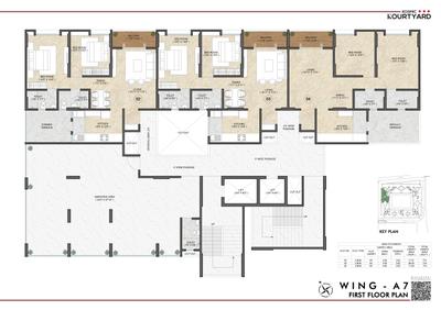 Project Image of 740.0 - 946.0 Sq.ft 2 BHK Apartment for buy in Kosmic Kourtyard Phase 2