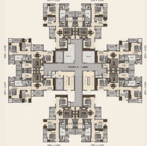 Project Image of 0.0 - 1106.0 Sq.ft 2.5 BHK Apartment for buy in Provident Capella