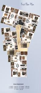Project Image of 705.0 - 1960.0 Sq.ft 1 BHK Apartment for buy in Land Trades Insignia