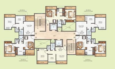 Project Image of 650 Sq.ft 1 BHK Apartment / Flat for sale in Kalyan West for Rs. 5499000