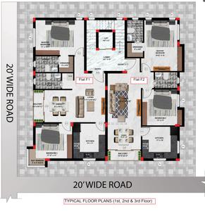 Project Image of 1124.0 - 1134.0 Sq.ft 2 BHK Apartment for buy in Srishti By Galada Builders