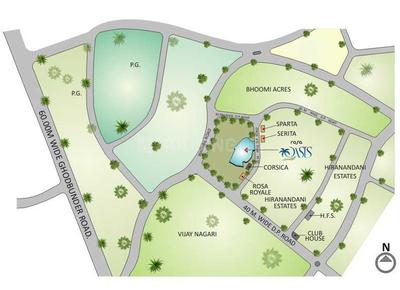 Project Image of 950 Sq.ft 2 BHK Apartment / Flat for sale in Hiranandani Estate for Rs. 13500000