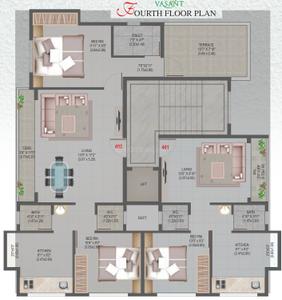 Project Image of 301.0 - 575.0 Sq.ft 1 BHK Apartment for buy in Roongta Shree Tirumala Vasant Apartment