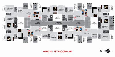Project Image of 0.0 - 532.0 Sq.ft 2 BHK Apartment for buy in SN Kinjal Pristine Wing A And B