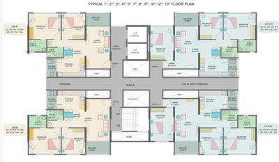 Project Image of 813.0 - 1433.0 Sq.ft 2 BHK Apartment for buy in Vishal Eastern Front