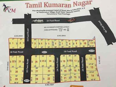 Project Image of 600.0 - 2400.0 Sq.ft Residential Plot Plot for buy in VM Tamil Kumaran Nagar Phase 1