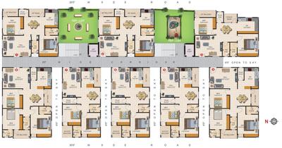 Project Image of 1189.41 - 1524.17 Sq.ft 2 BHK Apartment for buy in KSR The Pearl Apartments