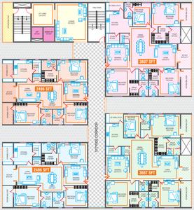 Project Image of 2496.0 - 3607.0 Sq.ft 3 BHK Apartment for buy in RDB Blue Hope
