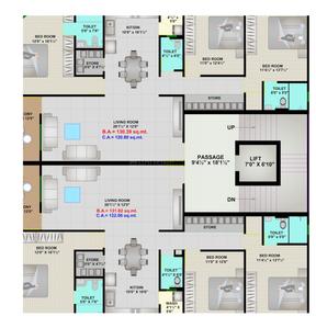 Project Image of 295.36 - 1313.84 Sq.ft 3 BHK Apartment for buy in Anup Leela Avenue