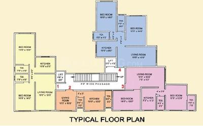 Project Image of 372.0 - 949.0 Sq.ft 1 BHK Apartment for buy in Rizvi Link Apartment