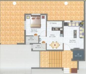 Project Image of 403.65 - 404.08 Sq.ft 1 BHK Apartment for buy in Gangotri Residency