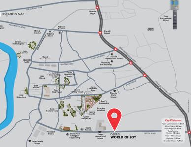Project Image of 634.32 - 1058.85 Sq.ft 2 BHK Apartment for buy in Gera World Of Joy S