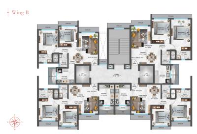 Project Image of 306.02 - 685.02 Sq.ft 2 BHK Apartment for buy in Shreeji Eternity Wing A Wing B Wing C