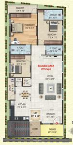 Project Image of 0.0 - 1995.0 Sq.ft 3 BHK Apartment for buy in Shobha Royal View