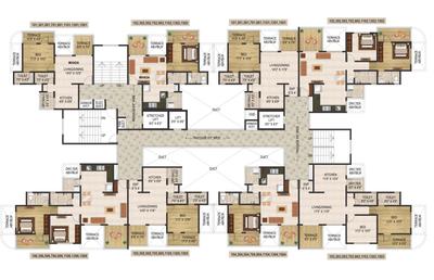 Project Image of 0.0 - 580.0 Sq.ft 2 BHK Apartment for buy in Uday Emerald Park C Building