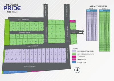 Project Image of 0.0 - 1559.0 Sq.ft Residential Plot Plot for buy in G Square Pride