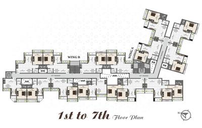 Project Image of 254.46 - 563.0 Sq.ft 1 BHK Apartment for buy in Shiv Paradise Wing A And B