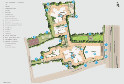 Project Image of 1543.0 - 2025.0 Sq.ft 2.5 BHK Apartment for buy in Akshaya Tango Phase 2