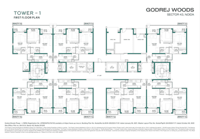 Project Image of 612.25 - 1276.28 Sq.ft 2 BHK Apartment for buy in Godrej Woods Phase II