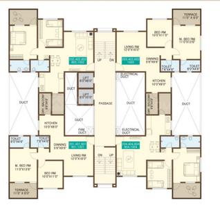 Project Image of 556.0 - 632.0 Sq.ft 1.5 BHK Apartment for buy in Omkar Vanashree