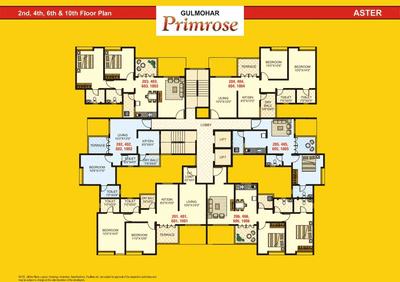 Project Image of 740.0 - 1379.0 Sq.ft 2 BHK Apartment for buy in Gulmohar Primrose