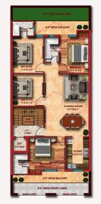 Project Image of 0.0 - 2610.0 Sq.ft 4 BHK Builder Floor for buy in Ridhi Prime Living Floors
