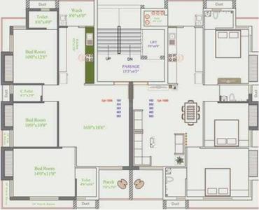 Project Image of 849.7 - 866.6 Sq.ft 3 BHK Apartment for buy in Omkar Hari Tirth Avenue