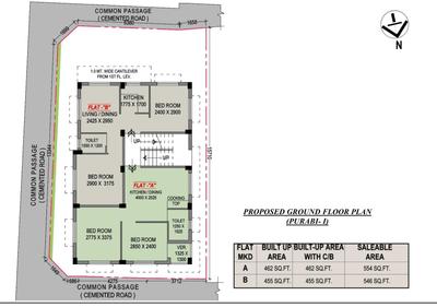 Project Image of 545.0 - 650.0 Sq.ft 2 BHK Apartment for buy in Anjaneya Purobi