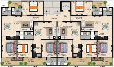 Project Image of 1050.0 - 2100.0 Sq.ft 2 BHK Apartment for buy in Ambr Ambrosia Luxury Homes