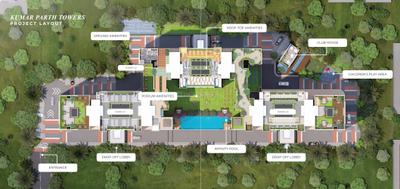 Project Image of 760.1 - 1090.38 Sq.ft 2 BHK Apartment for buy in Kumar Path Tower C1